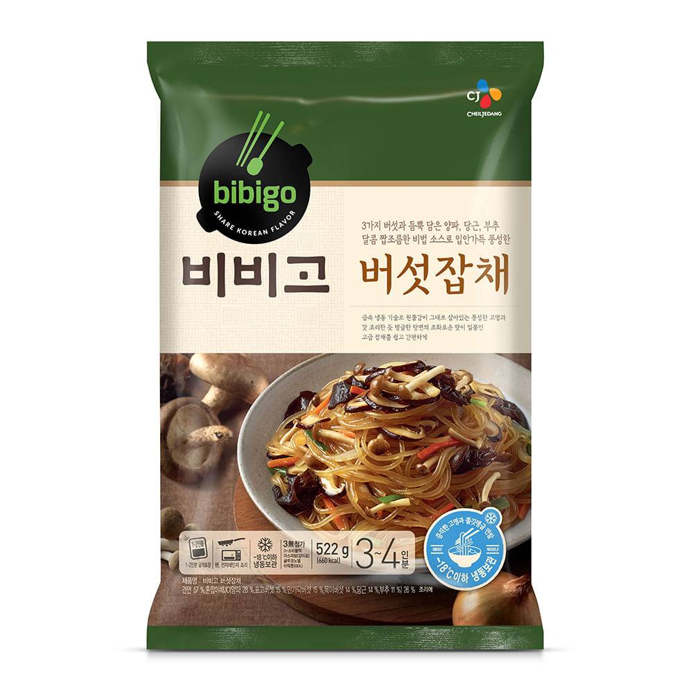 CJ bibigo japchae with mushroom