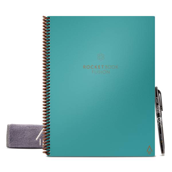 Rocketbook Fusion Smart Reusable Letter Size Notebook (8-1/2" x 11"/grey)
