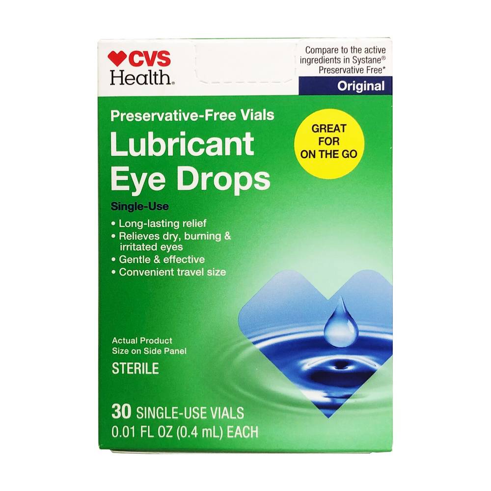 Cvs Health Lubricant Eye Drops Single-Use Vials