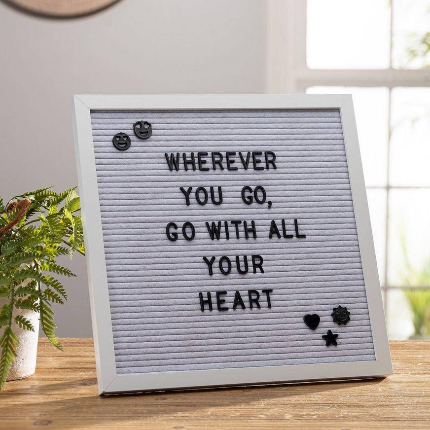 Inspirational Felt Letter Board Kit, 14in x 14in, 171pc