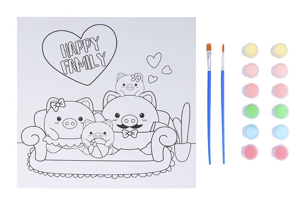 Miniso · Kit pintura cerditos
