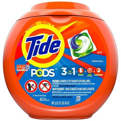 Tide PODS Liquid Laundry Detergent Pacs - 42.0 ea