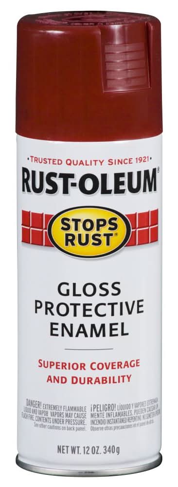 Rust-Oleum Stops Rust Gloss Burgundy Oil-based Spray paint ( NET WT. 12-oz )