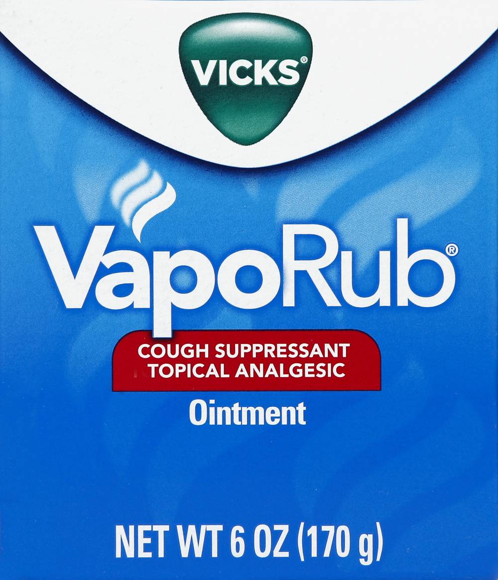 Vicks Cough Suppressant/Topical Analgesic Ointment (6 oz)