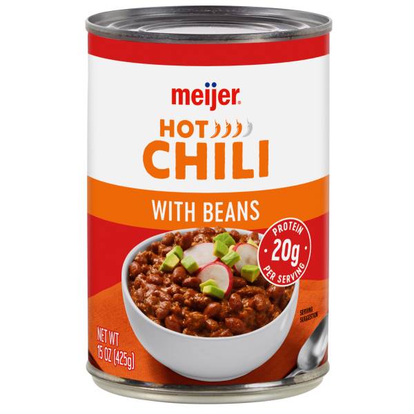 Meijer Chili With Beans Hot, 15 oz.