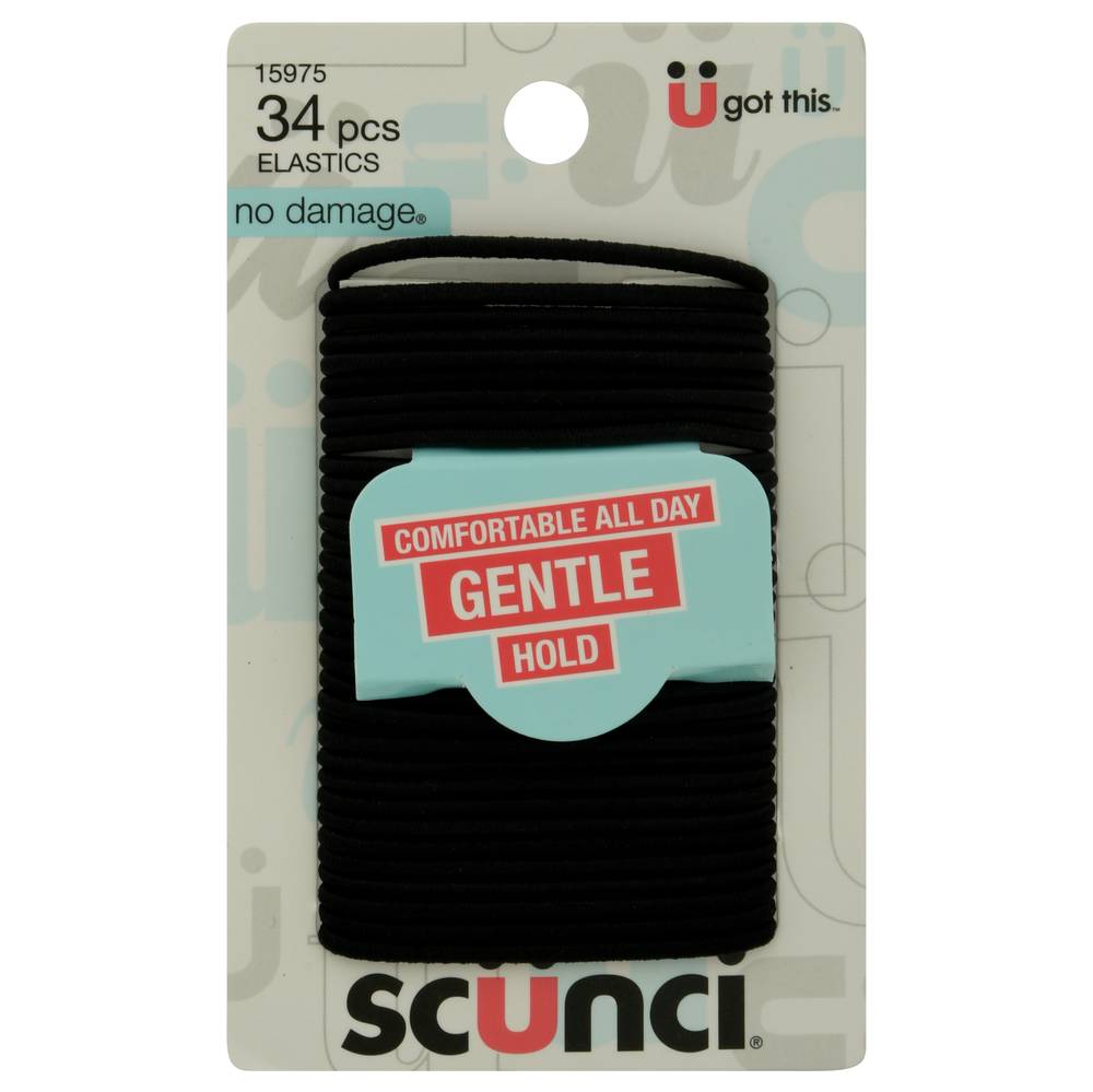 Scunci No Damage Comfortable All Day Hair Elastics (1.6 oz)