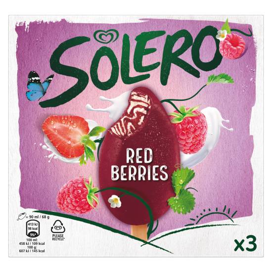 Solero Ice Cream Red Berries (3 ct)