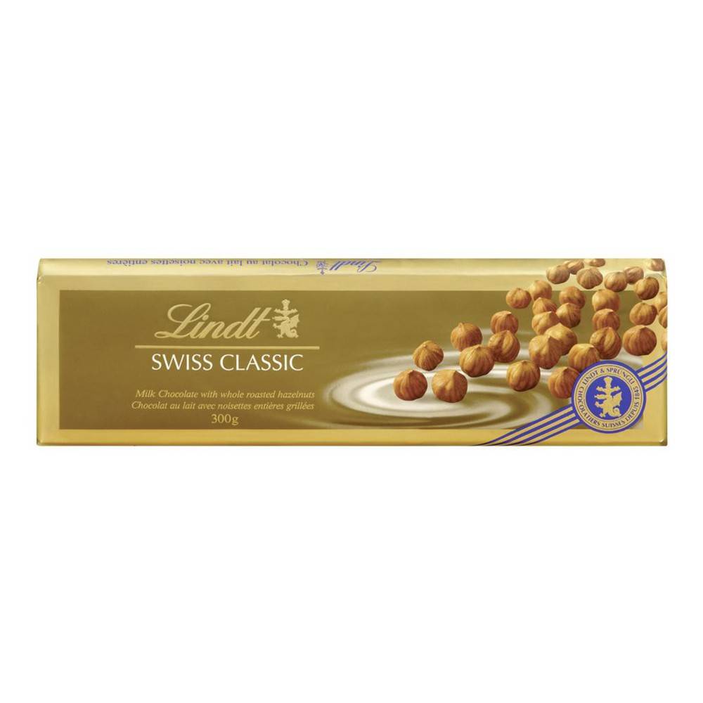 Lindt Swiss Classic Milk Chocolate With Hazelnuts (300 g)