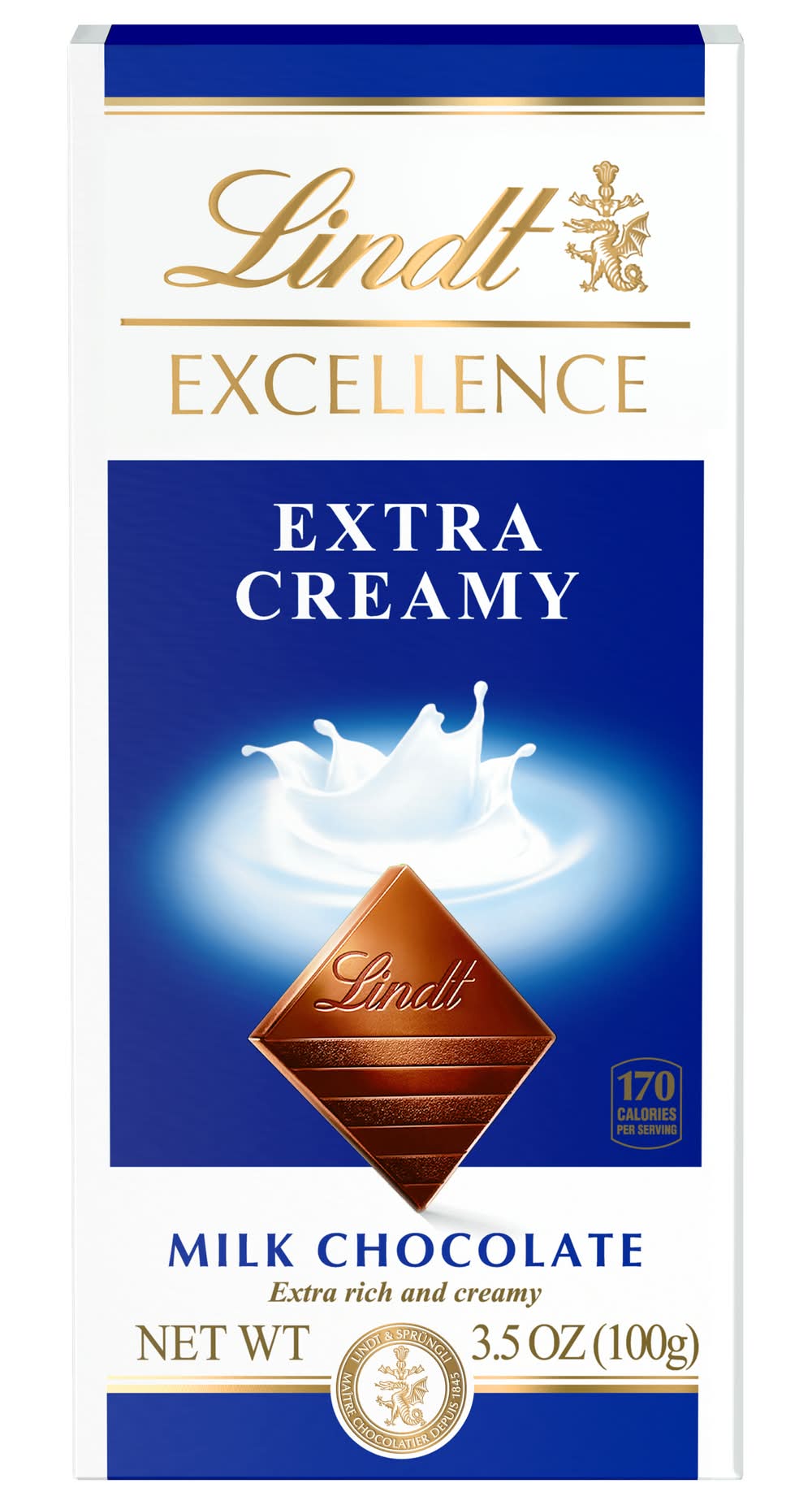 Lindt Excellence Extra Creamy Milk Chocolate (3.5 oz)