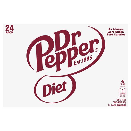 Dr Pepper Diet Soda (24 pack, 12 fl oz)