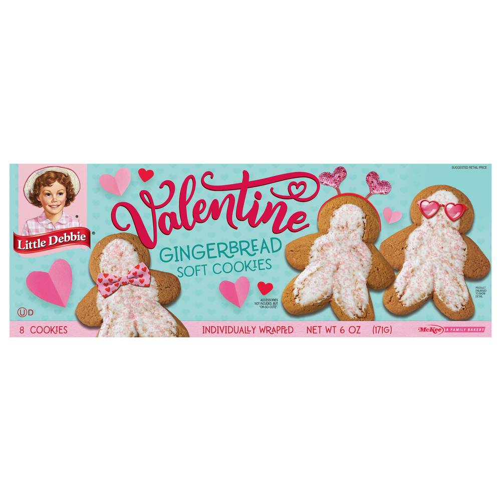 Little Debbie Christmas Gingerbread Soft Cookies (6 oz)