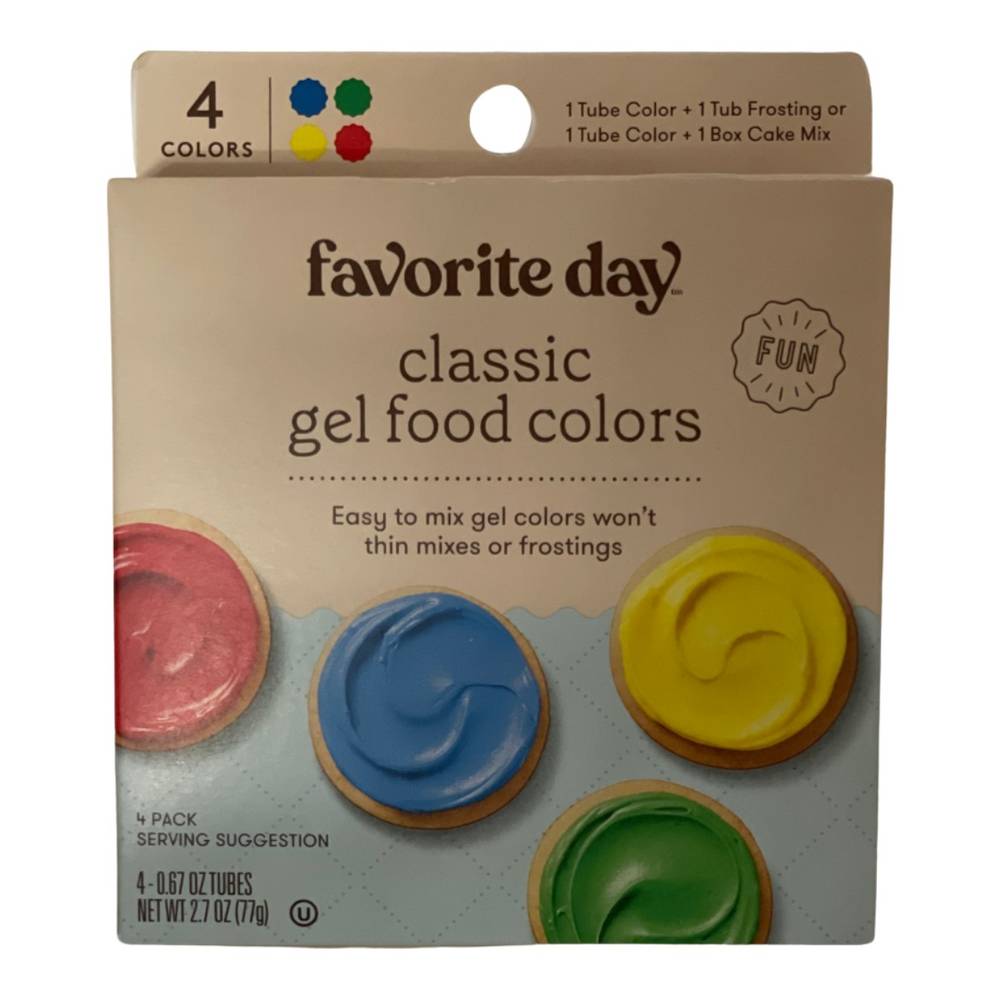 Favorite Day Classic Gel Food Coloring (0.67 oz, 4 ct)