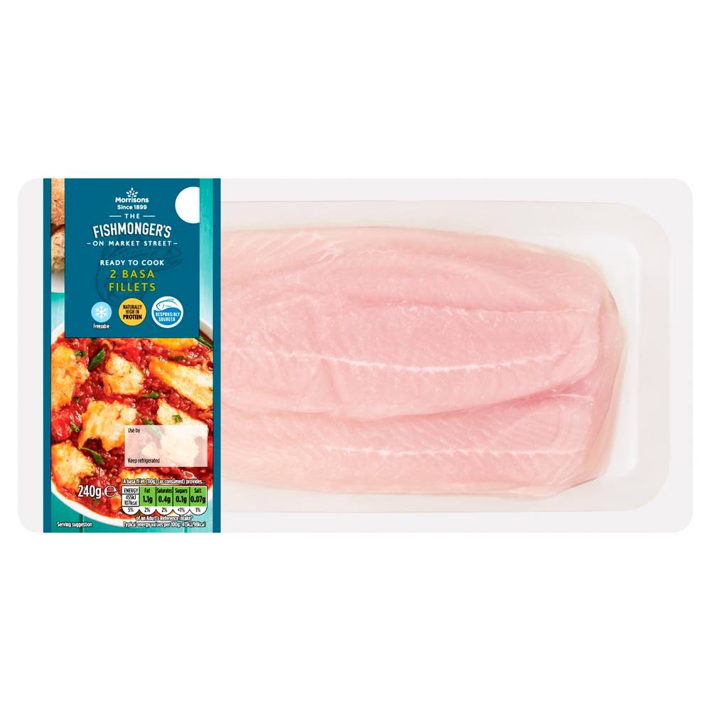 Morrisons The Fishmonger's on Market Street Basa Fillets (2 pack)