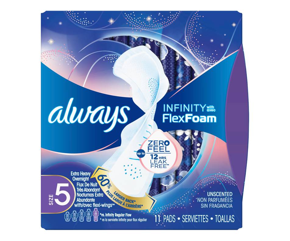 Always Infinity Pads With Wings Extra Heavy Overnight (11 units)