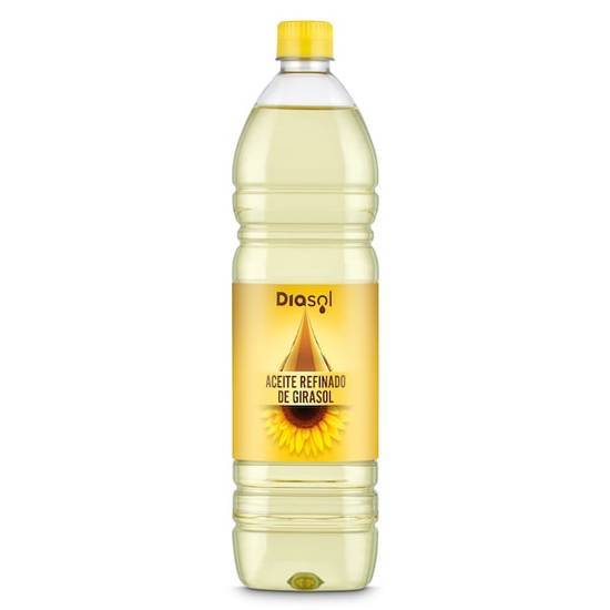 Aceite refinado de girasol Díasol botella 1 l