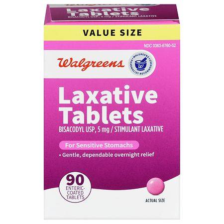 Walgreens Laxative Tablets For Sensitive Stomachs