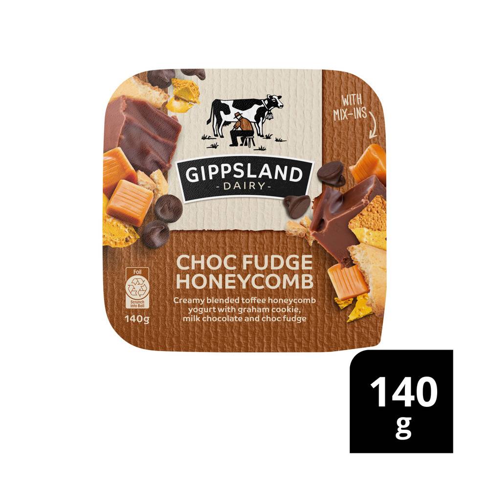 Gippsland Dairy Choc Fudge Honeycomb Mix-Ins 140g