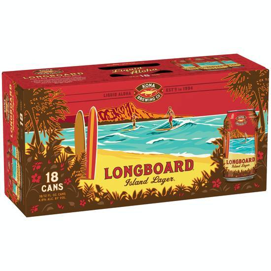 Kona Brewing Company Longboard Island Lager (18 ct, 12 fl oz)
