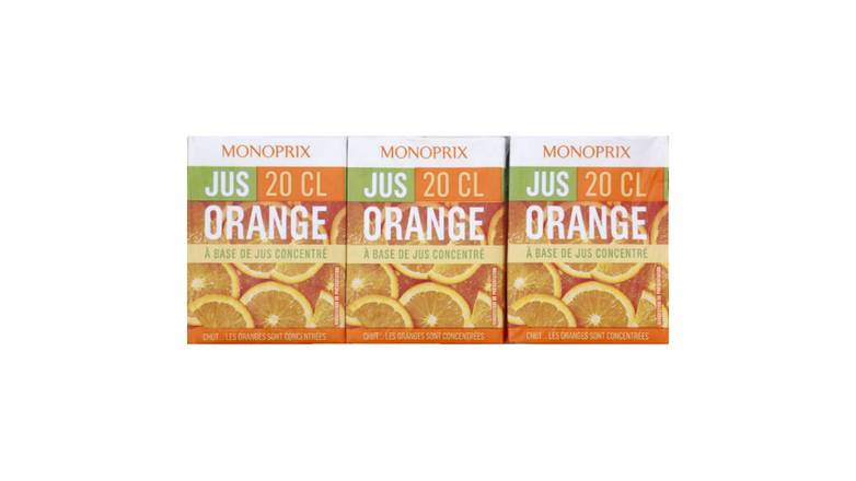 Monoprix - Jus concentré (6 pièces, 200 ml) (orange)