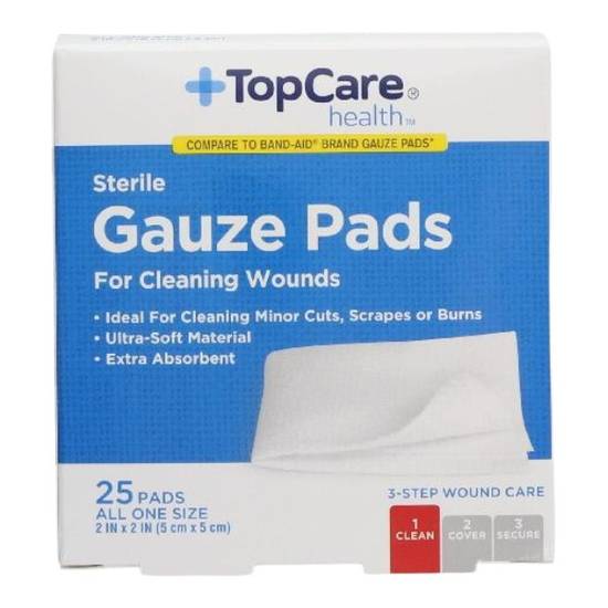Topcare Bandages Pads Sterile (25 ct)