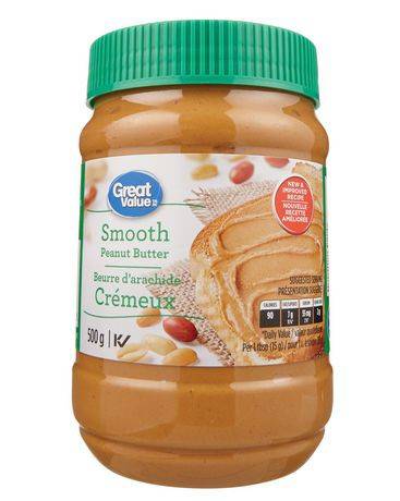Great Value Smooth Peanut Butter (500 g)