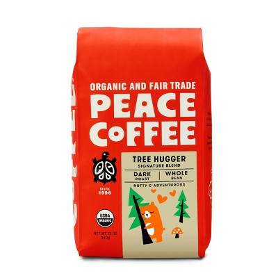 Peace Coffee Dark Roast Tree Hugger Whole Bean (12 oz)