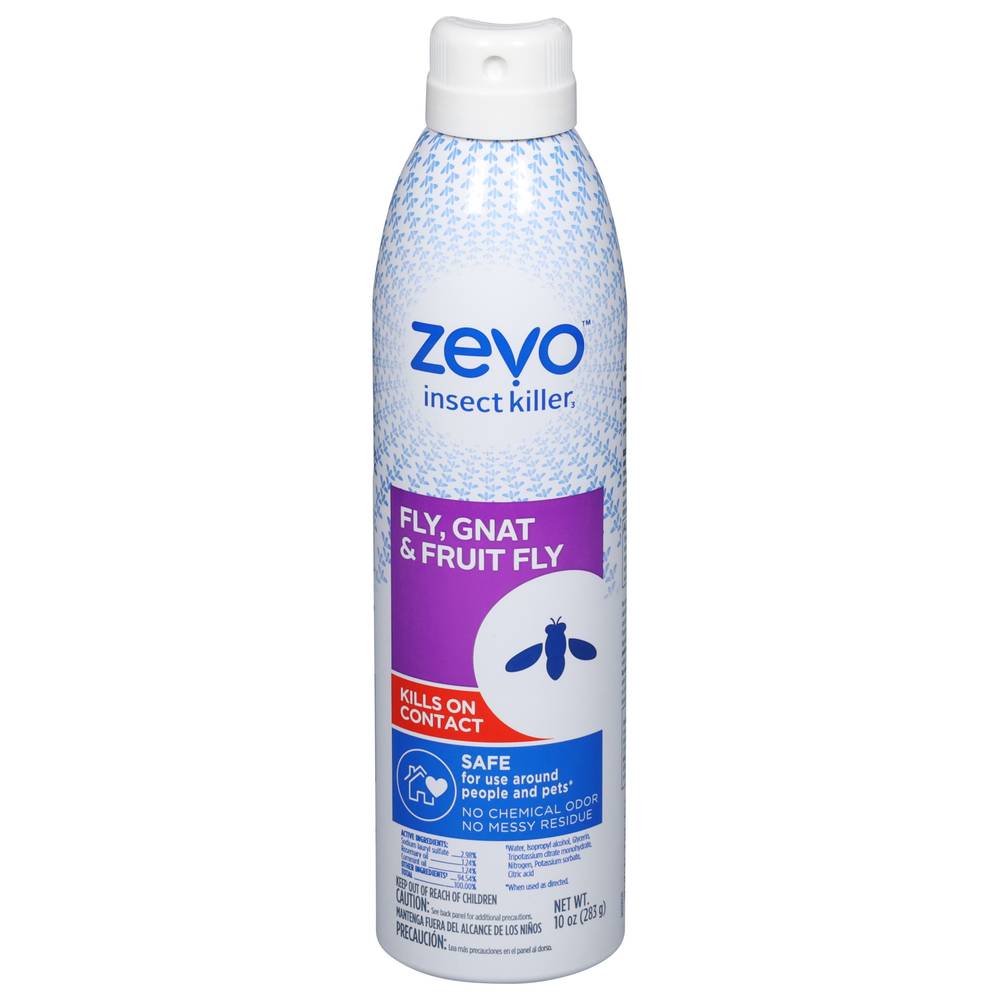 Zevo Fly Gnat & Fruit Fly Insect Killer Spray (10 oz)