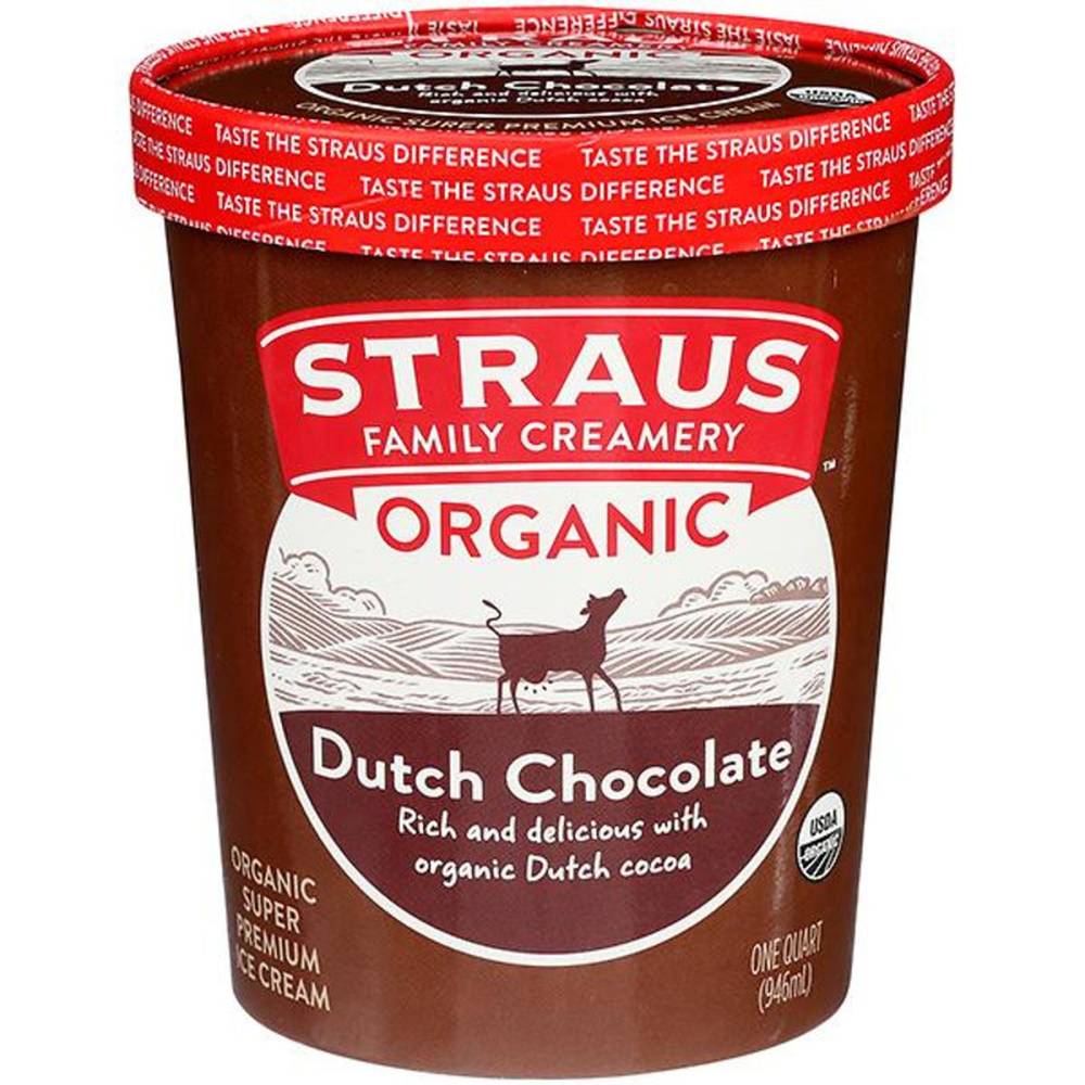 Straus Family Creamery Organic Ice Cream (dutch chocolate)