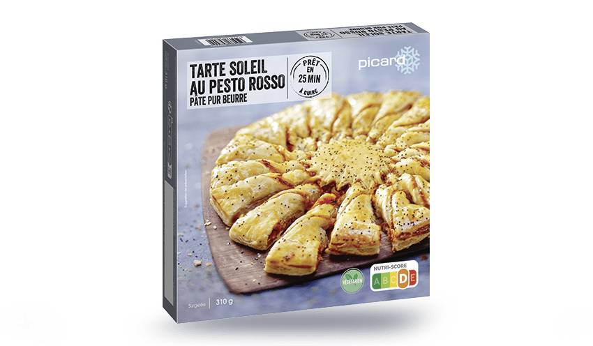 Tarte soleil au pesto rosso, pâte pur beurre