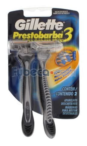 Afeitado Desechables Gillette Prestobarba 3X2