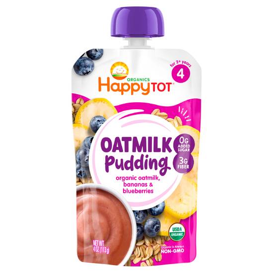 Happy Tot Stage 4 Organics Oatmilk Pudding