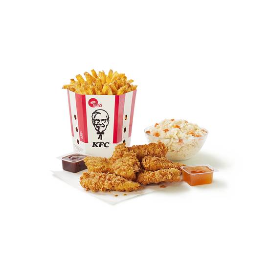 6 Crispy Strips Bucket and 2 Large Sides