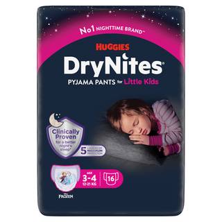 Huggies Drynites Pyjama Pants For Little Kids Age 3-4 Years