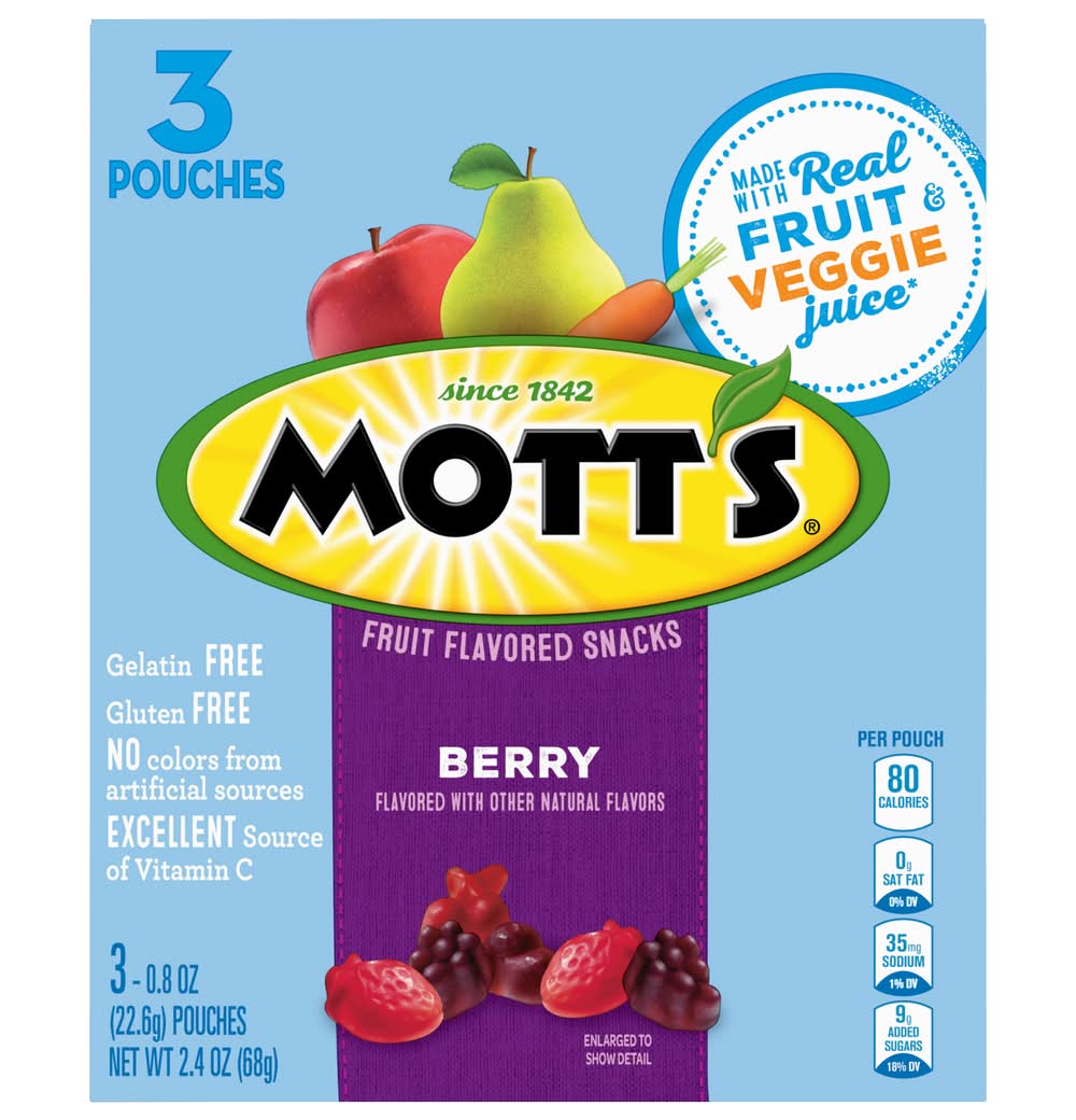 Mott's Berry Flavored Fruit Snacks (2.4 oz)