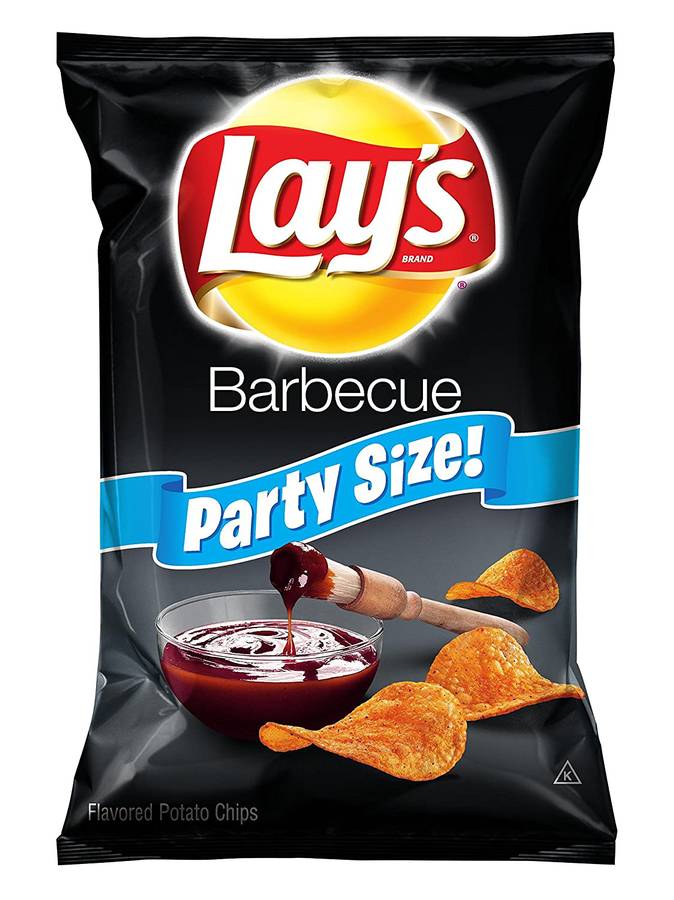 Lay'S Barbecue Flavored Potato Chips, Party Size