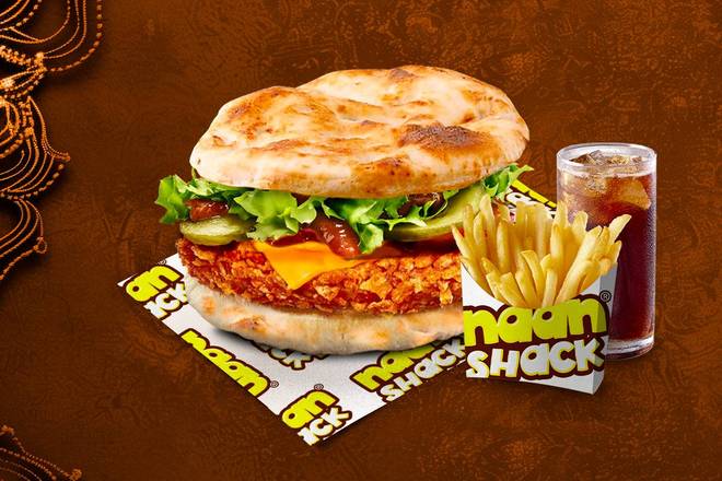 CHICKEN NAAN BURGER
