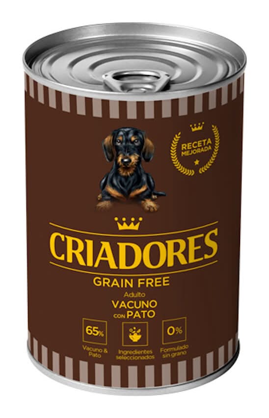 0.4 KG Criadores Adulto Grain Free Ternera y Pato lata para perros
