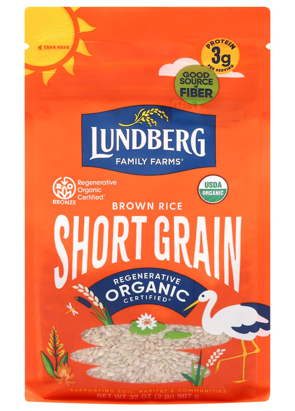 Lundberg Organic Short Grain Brown Rice (32 oz)