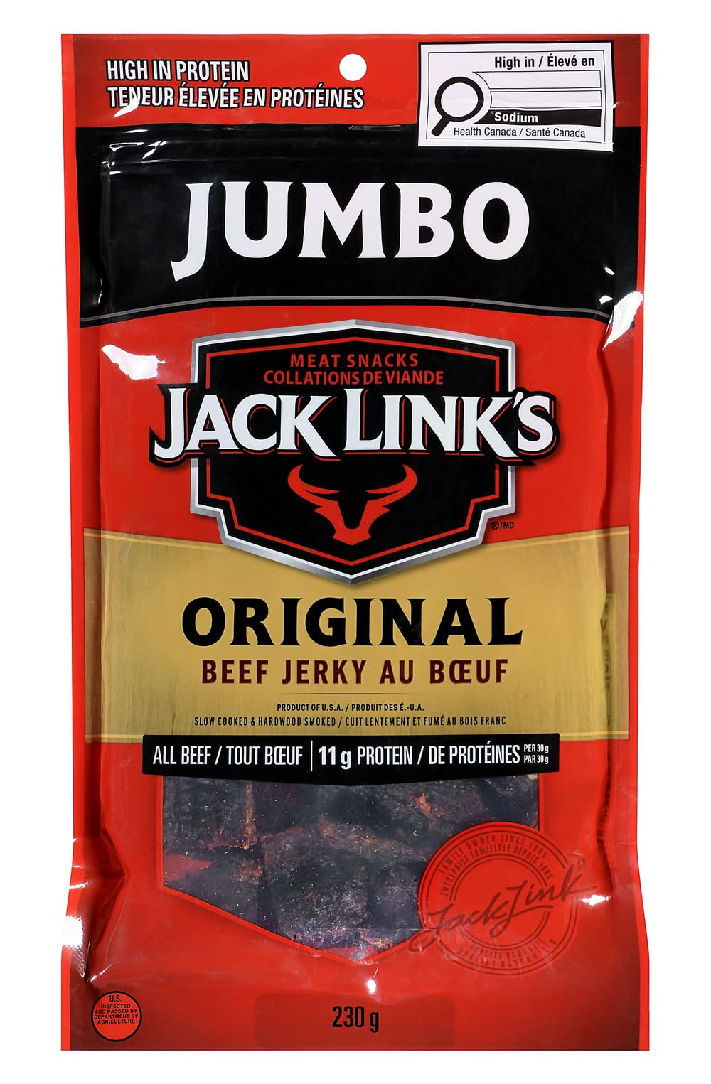 Jack Link's Jumbo Original Beef Jerky (230 g)