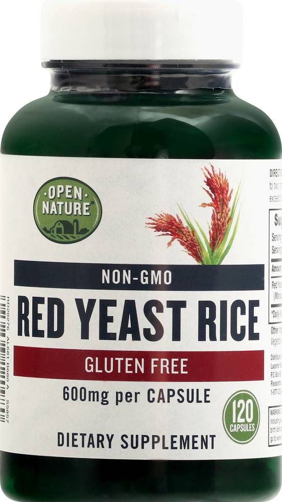 Open Nature Supplement Red Yeast Rice 600 mg (120 ct)