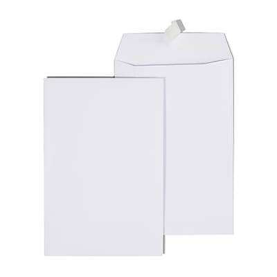 Staples EasyClose Catalog Envelopes, 6 x 9, White, 100/Box (892099N)