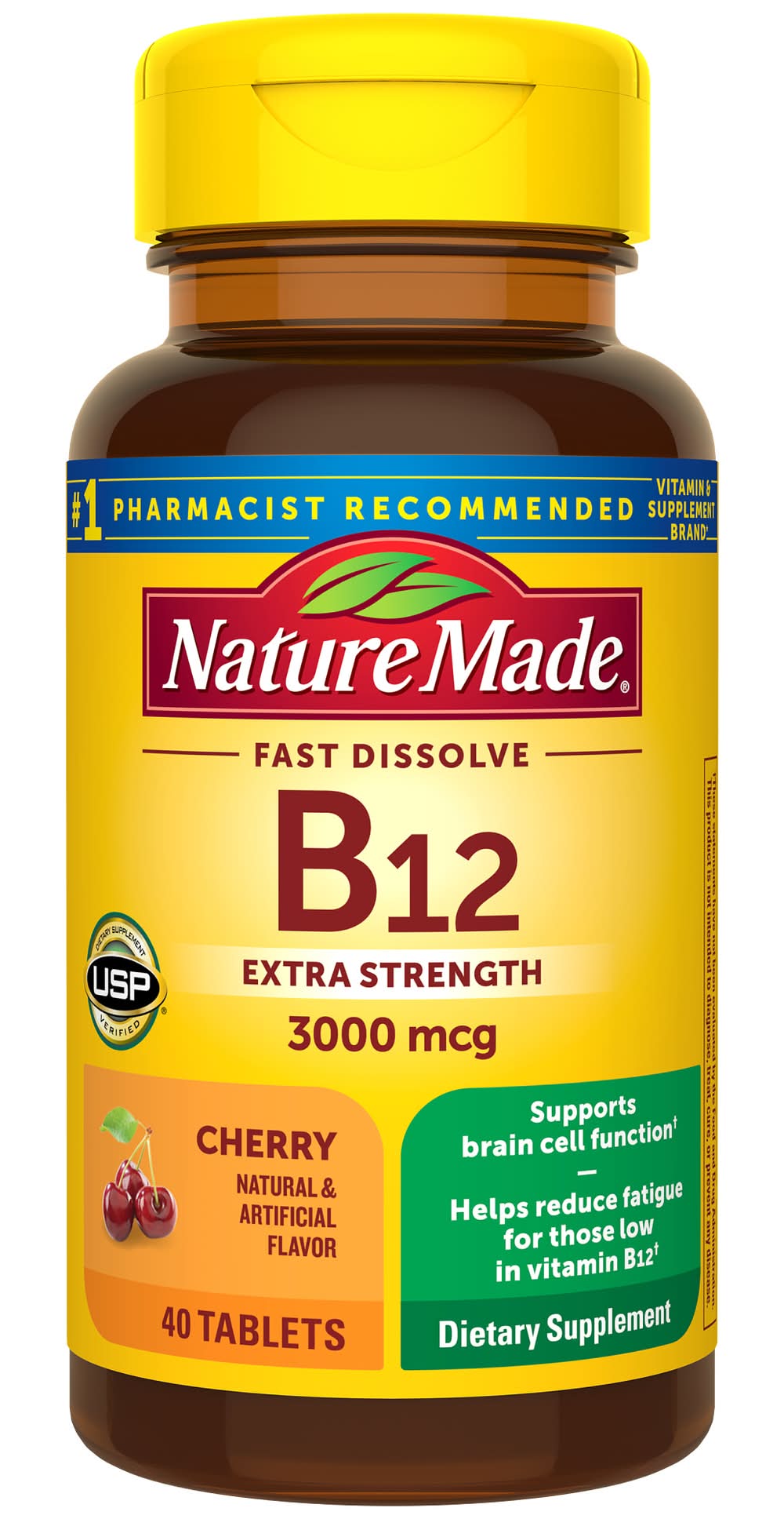 Nature Made Micro-Lozenges Vitamin B12, Cherry (1.6 oz, 40 ct)