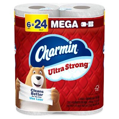 Charmin Ultra Strong Toilet Paper Mega Rolls (6 ct)