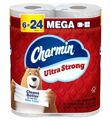 Charmin Ultra Strong Toilet Paper Mega Rolls (6 ct)