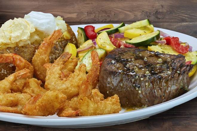 SIRLOIN & FRIED SHRIMP