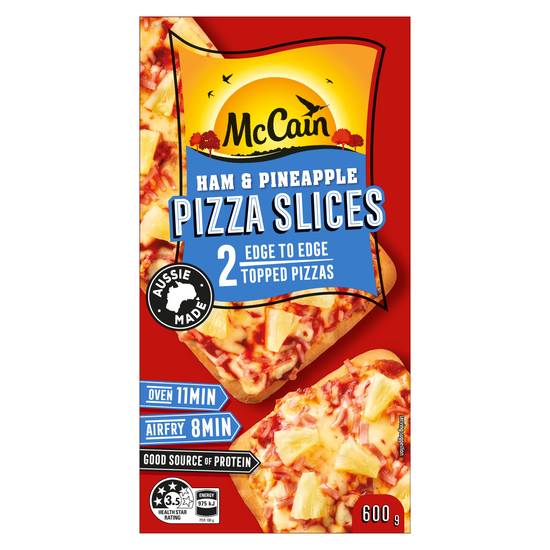 Mccain Pizza Slice Snacks Ham & Pineapple 600g