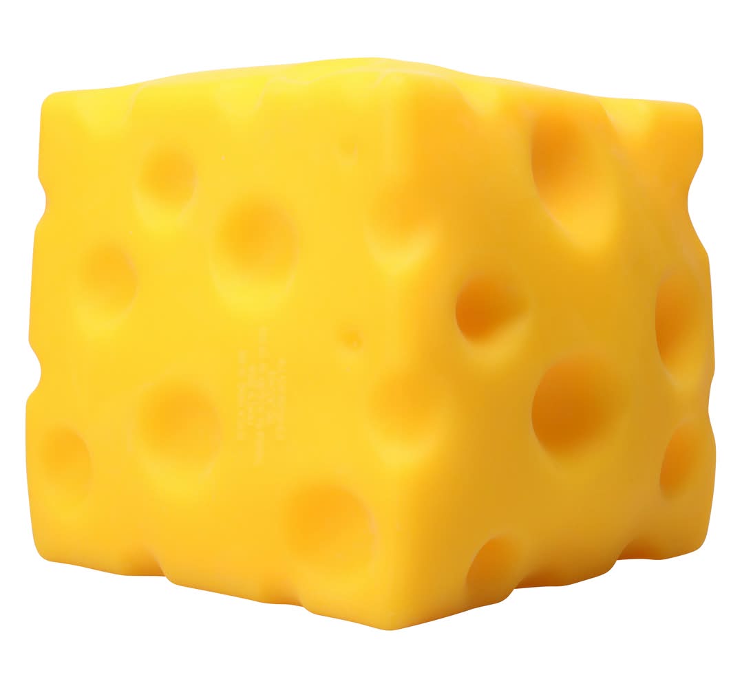 Giggle Zone Squeeze Cheese Squishy Block Toy