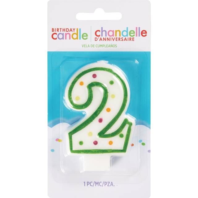 Chandelles D��’anniversaire Birthday Candle Number 2