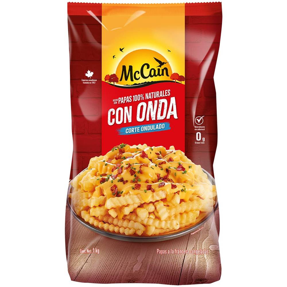 McCain · Papas congeladas corte ondulado (1 kg)