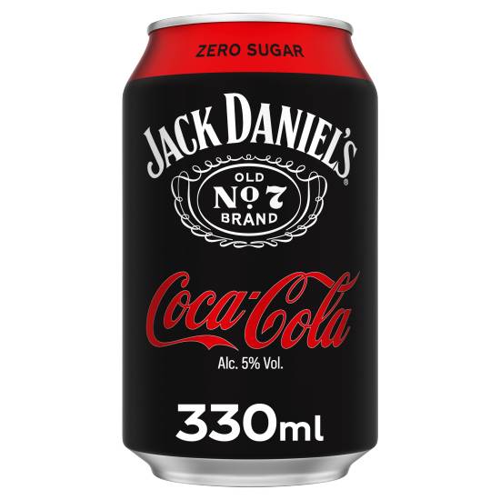 Jack Daniel's and Coca-Cola Zero Can (330ml)